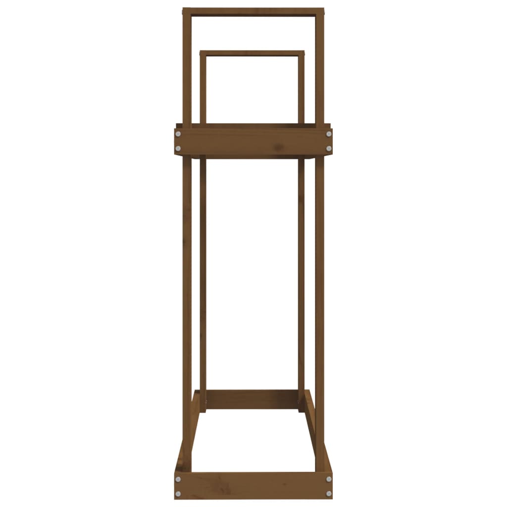 Kaminholzregal Honigbraun 110x35x108,5 cm Massivholz Kiefer - Pazzar.ch