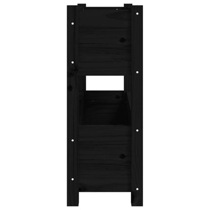 Pflanzkübel Schwarz 77x25x66 cm Massivholz Kiefer - Pazzar.ch
