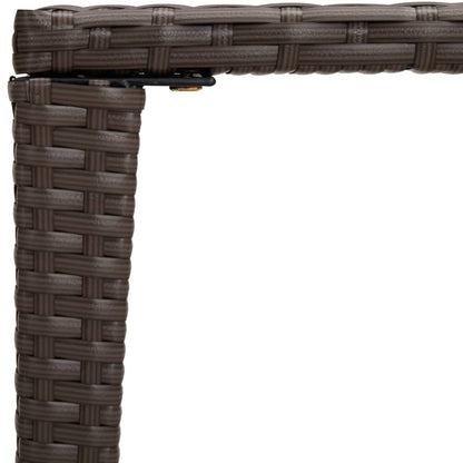 Satztische 3 Stk. Braun Poly Rattan - Pazzar.ch