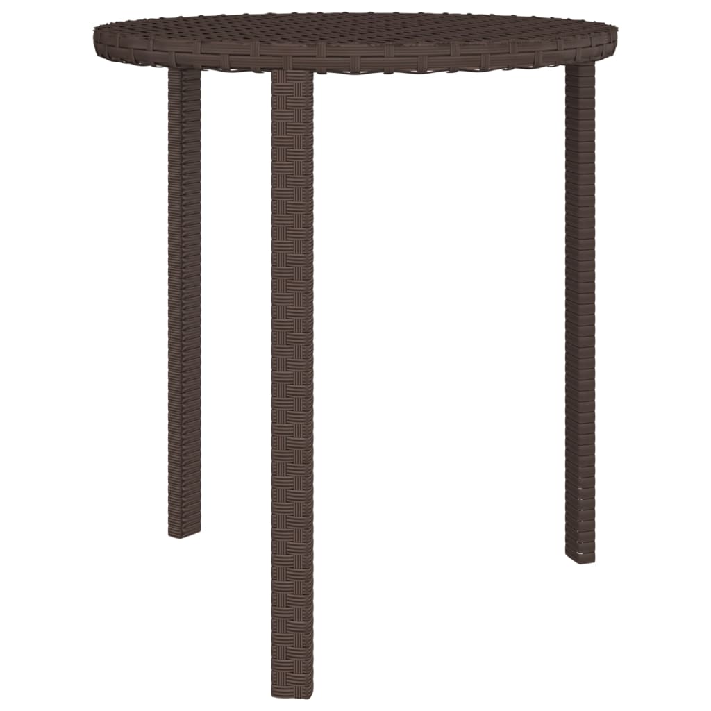 Beistelltische 3 Stk. Braun Poly Rattan - Pazzar.ch