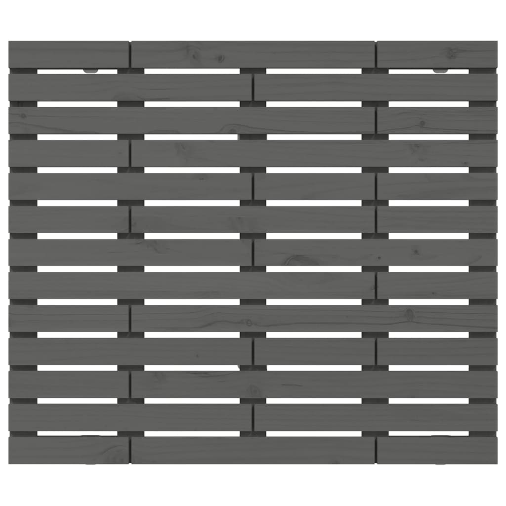 Wand-Kopfteil Grau 106x3x91,5 cm Massivholz Kiefer - Pazzar.ch