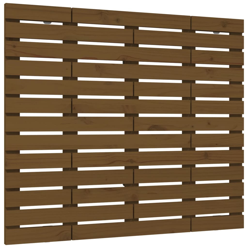 Wand-Kopfteil Honigbraun 106x3x91,5 cm Massivholz Kiefer - Pazzar.ch