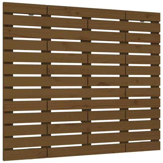 Wand-Kopfteil Honigbraun 106x3x91,5 cm Massivholz Kiefer - Pazzar.ch