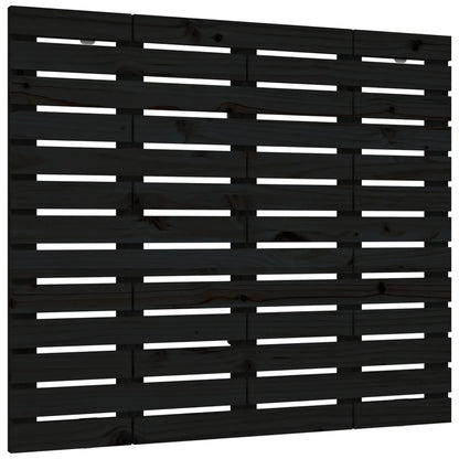 Wand-Kopfteil Schwarz 106x3x91,5 cm Massivholz Kiefer - Pazzar.ch