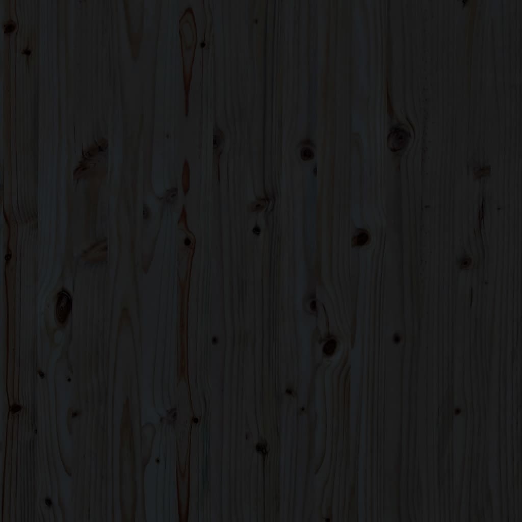 Wand-Kopfteil Schwarz 106x3x91,5 cm Massivholz Kiefer - Pazzar.ch