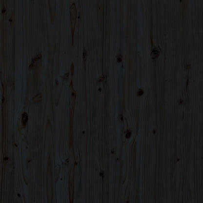 Wand-Kopfteil Schwarz 106x3x91,5 cm Massivholz Kiefer - Pazzar.ch