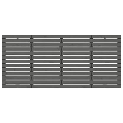 Wand-Kopfteil Grau 206x3x91,5 cm Massivholz Kiefer - Pazzar.ch