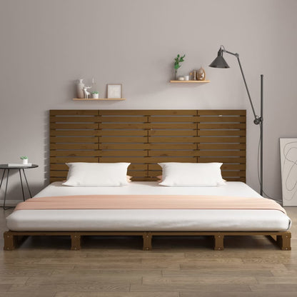 Wand-Kopfteil Honigbraun 206x3x91,5 cm Massivholz Kiefer - Pazzar.ch
