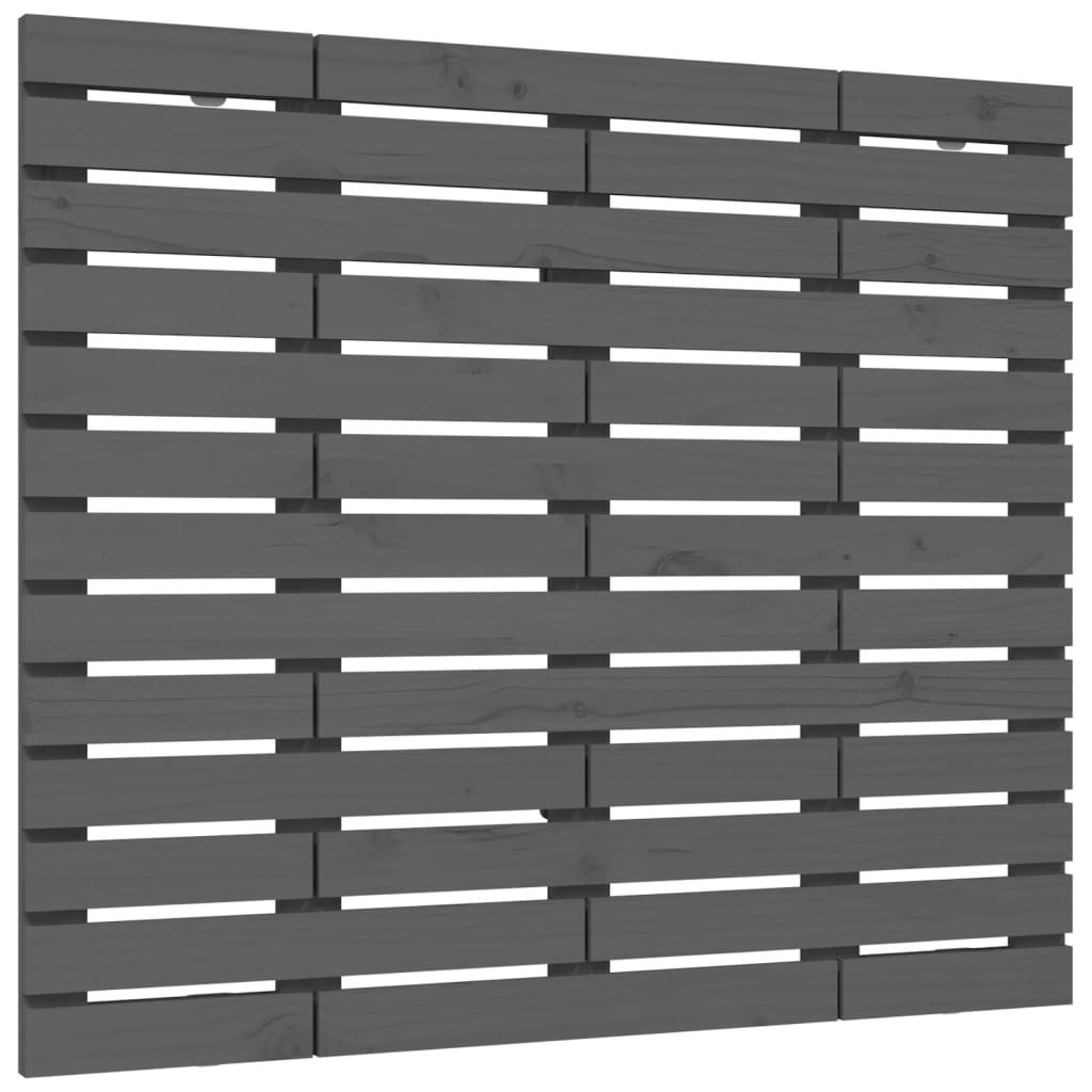 Wand-Kopfteil Grau 96x3x91,5 cm Massivholz Kiefer - Pazzar.ch