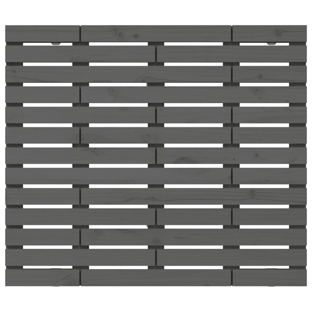 Wand-Kopfteil Grau 96x3x91,5 cm Massivholz Kiefer - Pazzar.ch