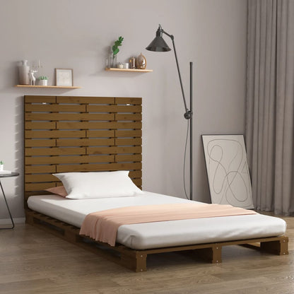 Wand-Kopfteil Honigbraun 96x3x91,5 cm Massivholz Kiefer - Pazzar.ch