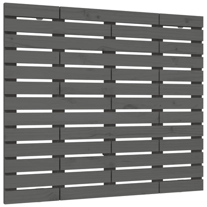 Wand-Kopfteil Grau 126x3x91,5 cm Massivholz Kiefer - Pazzar.ch