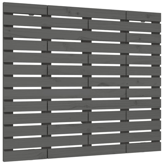 Wand-Kopfteil Grau 126x3x91,5 cm Massivholz Kiefer - Pazzar.ch