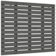 Wand-Kopfteil Grau 126x3x91,5 cm Massivholz Kiefer