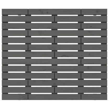 Wand-Kopfteil Grau 126x3x91,5 cm Massivholz Kiefer - Pazzar.ch