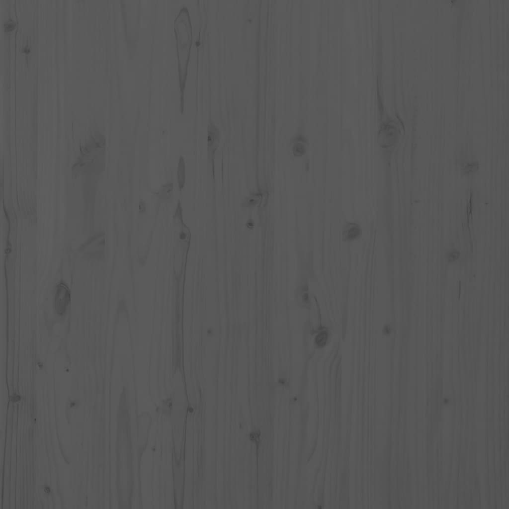 Wand-Kopfteil Grau 126x3x91,5 cm Massivholz Kiefer - Pazzar.ch
