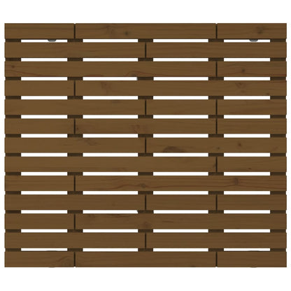 Wand-Kopfteil Honigbraun 126x3x91,5 cm Massivholz Kiefer - Pazzar.ch