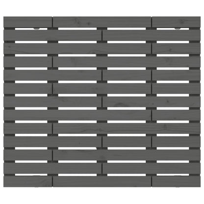 Wand-Kopfteil Grau 146x3x91,5 cm Massivholz Kiefer - Pazzar.ch