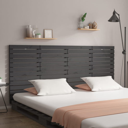 Wand-Kopfteil Grau 156x3x91,5 cm Massivholz Kiefer - Pazzar.ch