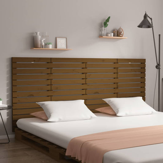 Wand-Kopfteil Honigbraun 156x3x91,5 cm Massivholz Kiefer - Pazzar.ch