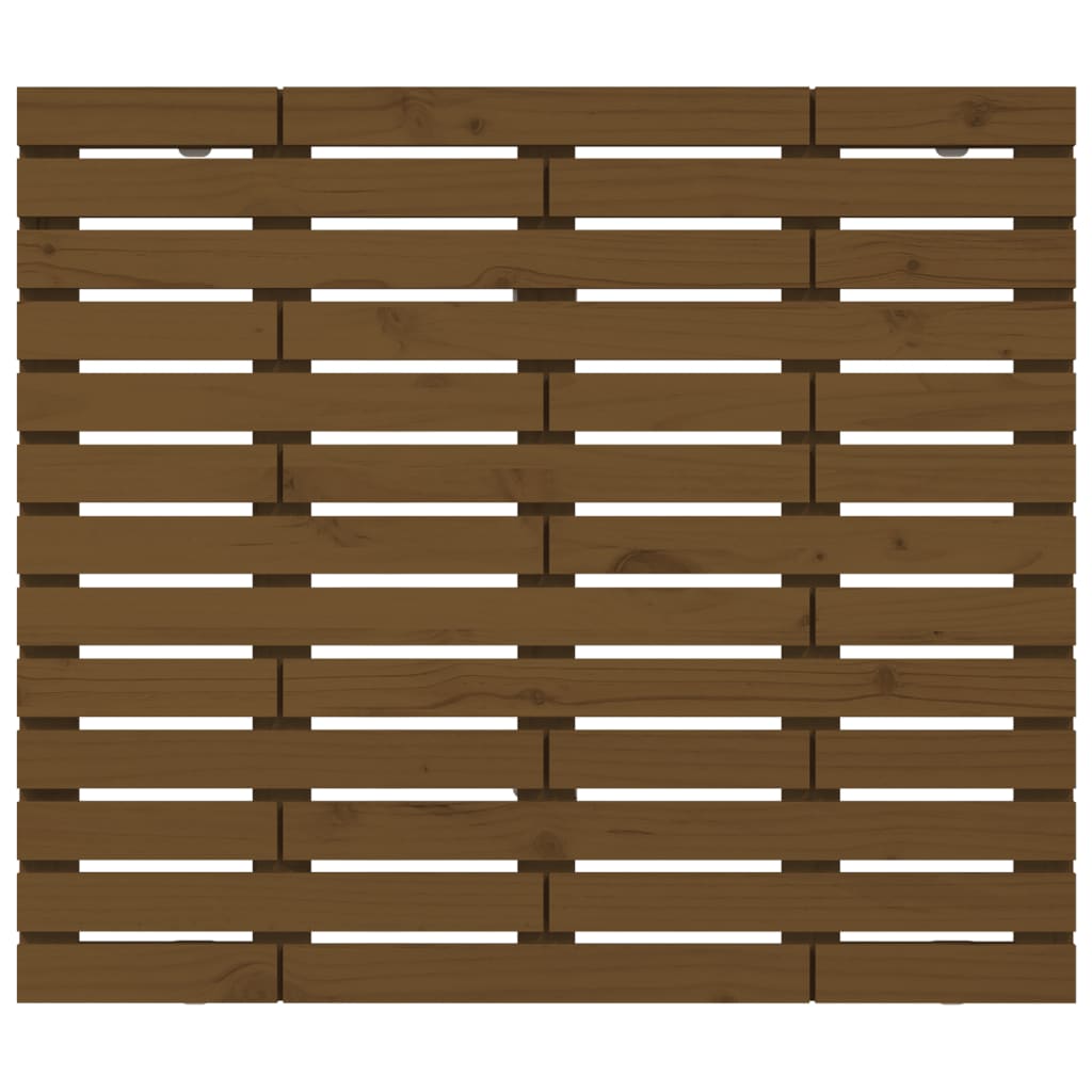 Wand-Kopfteil Honigbraun 81x3x91,5 cm Massivholz Kiefer - Pazzar.ch