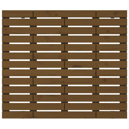 Wand-Kopfteil Honigbraun 81x3x91,5 cm Massivholz Kiefer - Pazzar.ch