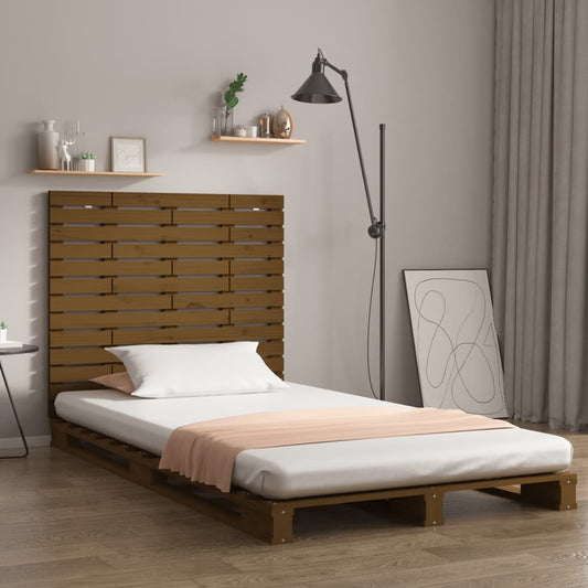Wand-Kopfteil Honigbraun 81x3x91,5 cm Massivholz Kiefer - Pazzar.ch