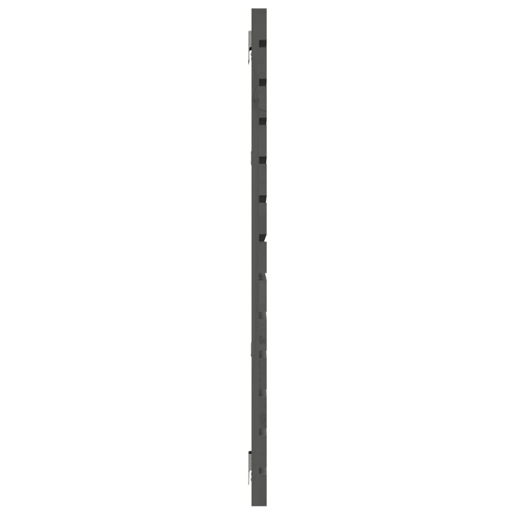 Wand-Kopfteil Grau 166x3x91,5 cm Massivholz Kiefer