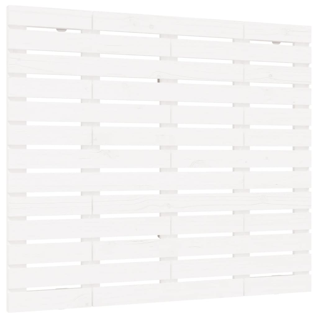 Wand-Kopfteil Weiß 141x3x91,5 cm Massivholz Kiefer