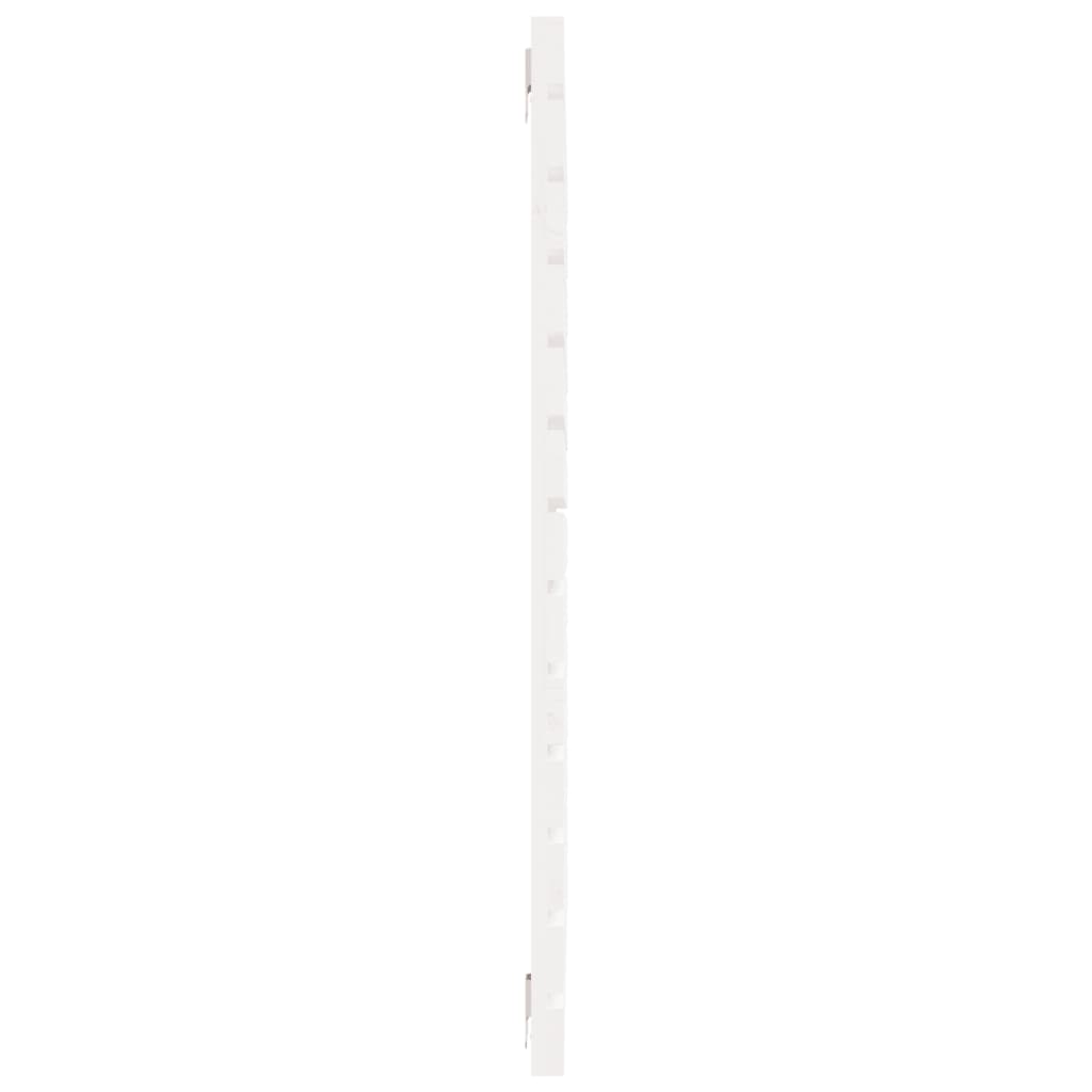 Wand-Kopfteil Weiß 141x3x91,5 cm Massivholz Kiefer