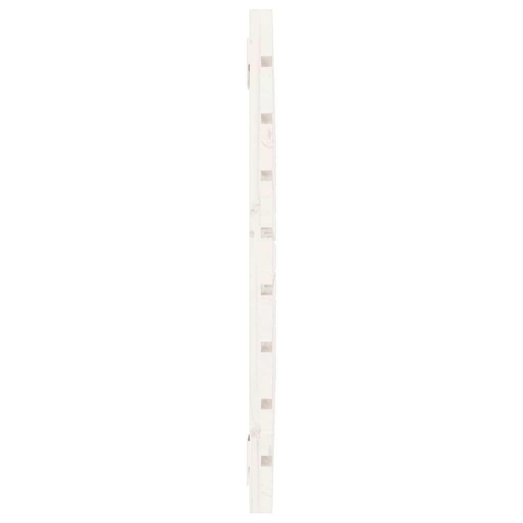 Wand-Kopfteil Weiß 106x3x63 cm Massivholz Kiefer