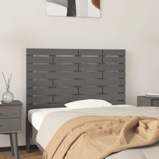 Wand-Kopfteil Grau 106x3x63 cm Massivholz Kiefer - Pazzar.ch