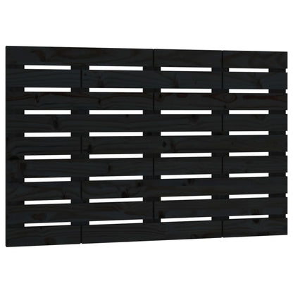 Wand-Kopfteil Schwarz 106x3x63 cm Massivholz Kiefer - Pazzar.ch
