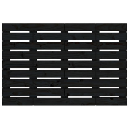 Wand-Kopfteil Schwarz 106x3x63 cm Massivholz Kiefer - Pazzar.ch