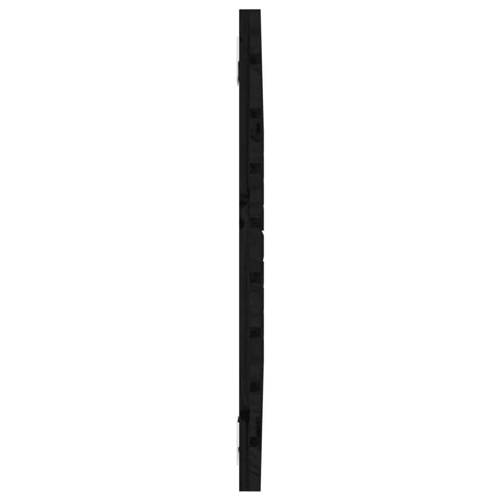 Wand-Kopfteil Schwarz 106x3x63 cm Massivholz Kiefer - Pazzar.ch