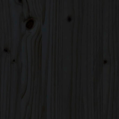Wand-Kopfteil Schwarz 106x3x63 cm Massivholz Kiefer - Pazzar.ch