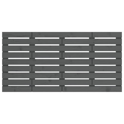 Wand-Kopfteil Grau 126x3x63 cm Massivholz Kiefer - Pazzar.ch