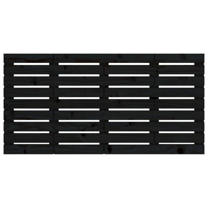 Wand-Kopfteil Schwarz 126x3x63 cm Massivholz Kiefer - Pazzar.ch