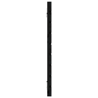 Wand-Kopfteil Schwarz 126x3x63 cm Massivholz Kiefer - Pazzar.ch