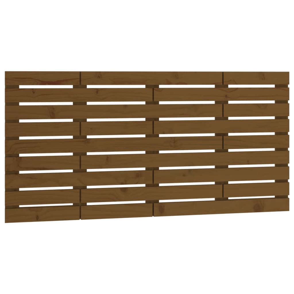 Wand-Kopfteil Honigbraun 146x3x63 cm Massivholz Kiefer - Pazzar.ch