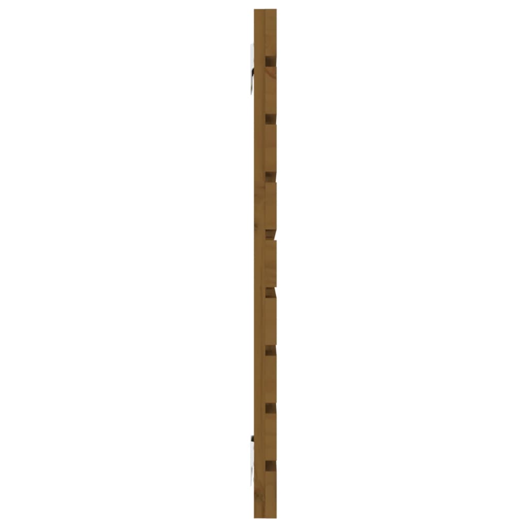 Wand-Kopfteil Honigbraun 146x3x63 cm Massivholz Kiefer