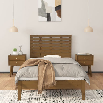 Wand-Kopfteil Honigbraun 81x3x63 cm Massivholz Kiefer - Pazzar.ch