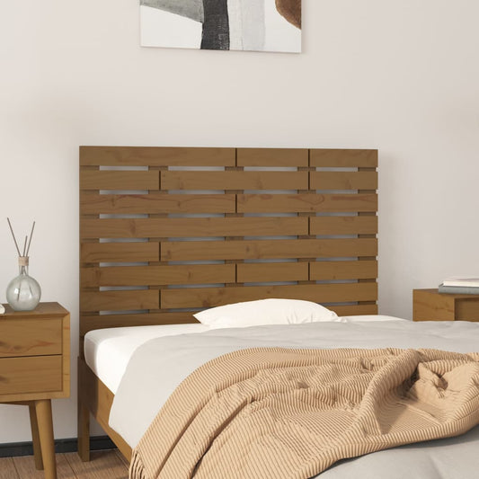 Wand-Kopfteil Honigbraun 81x3x63 cm Massivholz Kiefer - Pazzar.ch