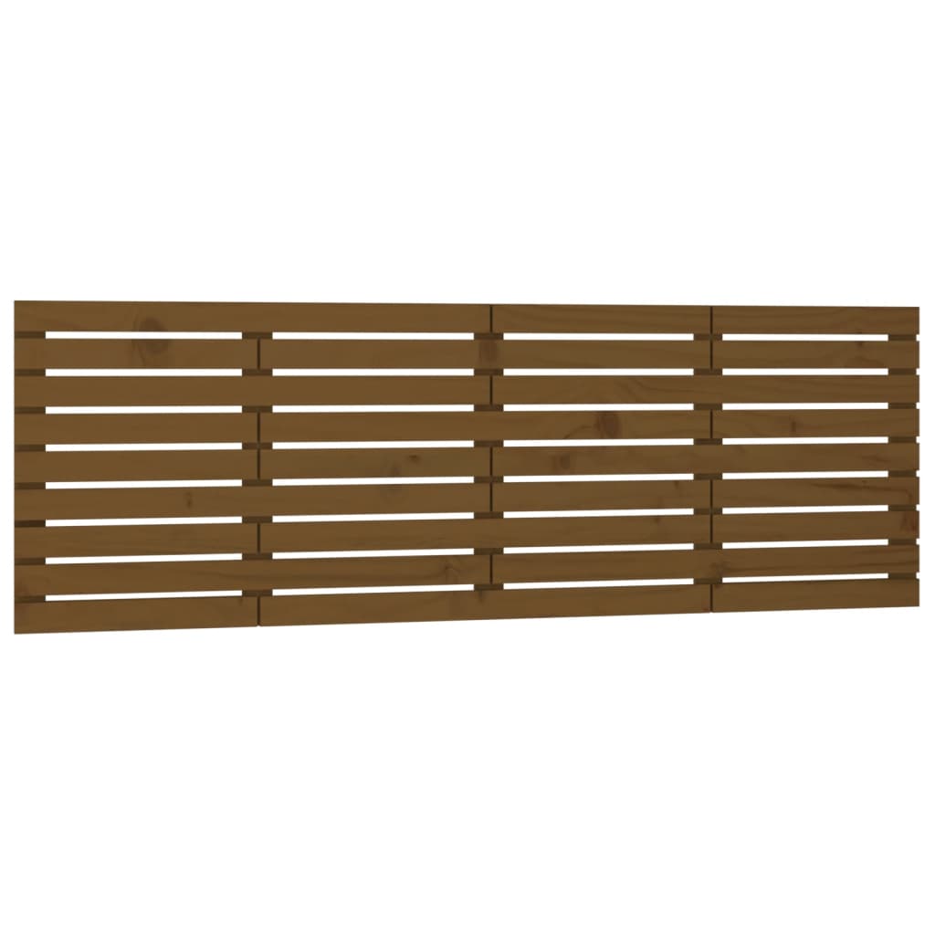 Wand-Kopfteil Honigbraun 166x3x63 cm Massivholz Kiefer - Pazzar.ch