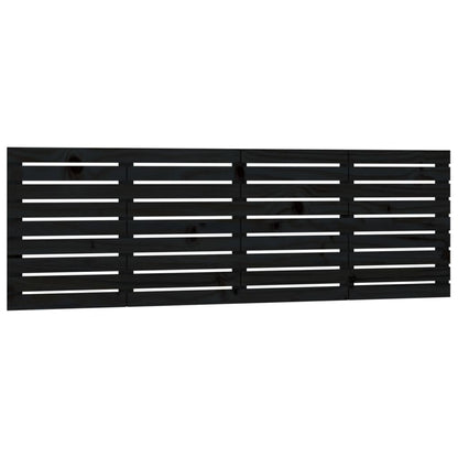 Wand-Kopfteil Schwarz 166x3x63 cm Massivholz Kiefer - Pazzar.ch