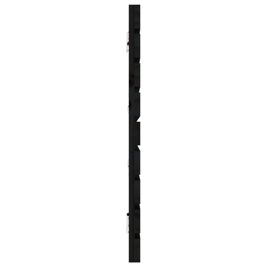 Wand-Kopfteil Schwarz 166x3x63 cm Massivholz Kiefer - Pazzar.ch