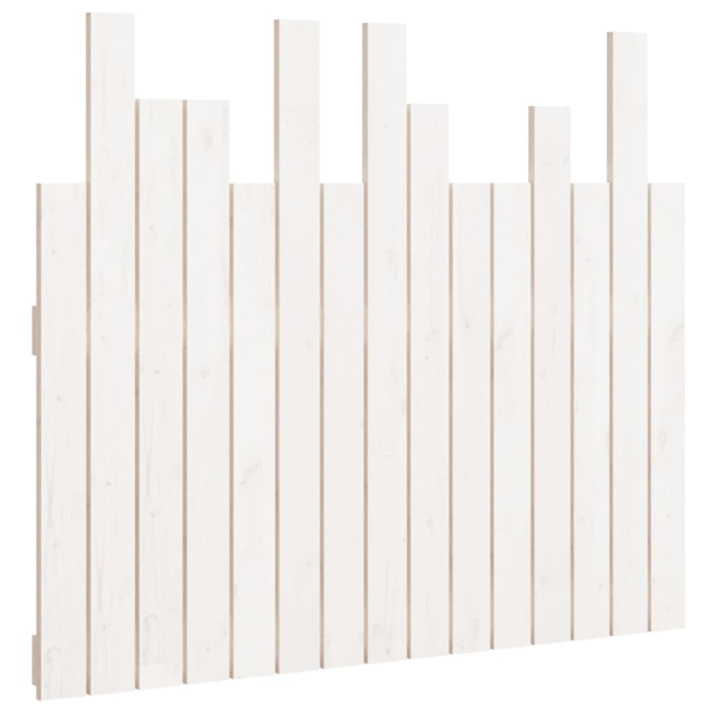 Wand-Kopfteil Weiß 95,5x3x80 cm Massivholz Kiefer - Pazzar.ch