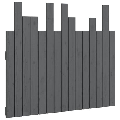 Wand-Kopfteil Grau 95,5x3x80 cm Massivholz Kiefer - Pazzar.ch