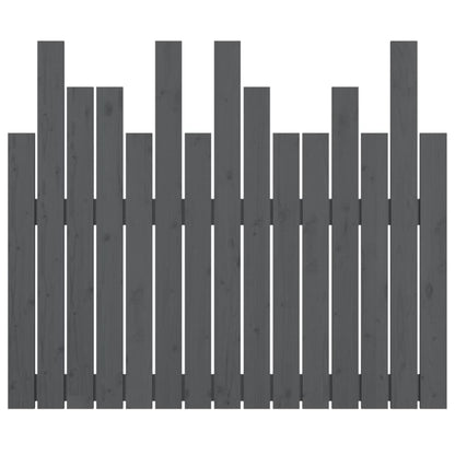 Wand-Kopfteil Grau 95,5x3x80 cm Massivholz Kiefer - Pazzar.ch