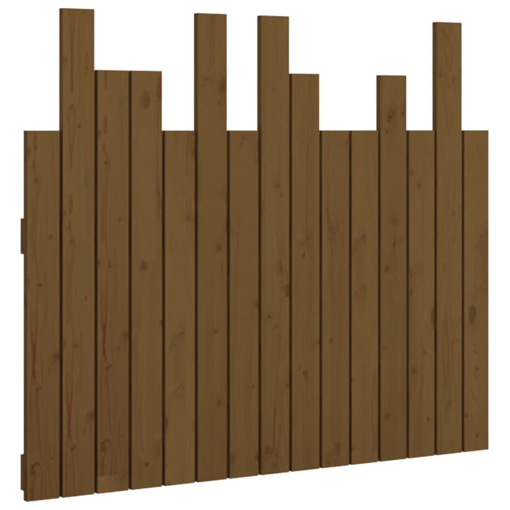 Wand-Kopfteil Honigbraun 95,5x3x80 cm Massivholz Kiefer - Pazzar.ch